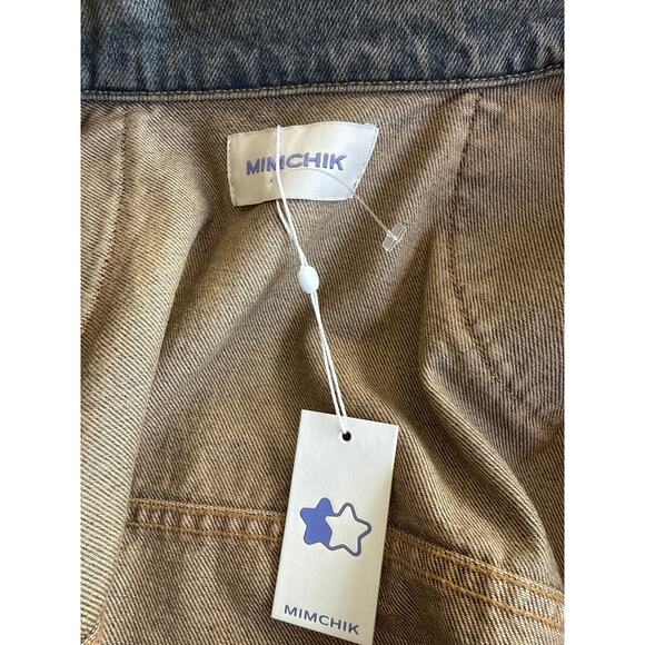 Mimchik denim tall boy jacket men’s NWT size medium - Picture 3 of 4